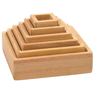 Guidecraft Stacking Rainbow Pyramid