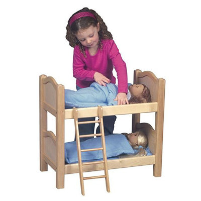Guidecraft Doll Bunk Bed in Natural