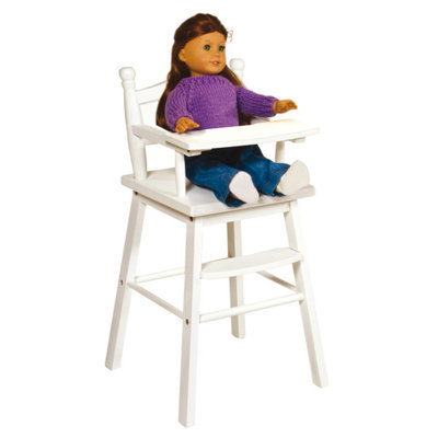 Guidecraft Doll High Chair in White