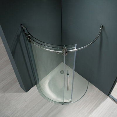 Vigo Frameless Round Neo-Angle Shower Door