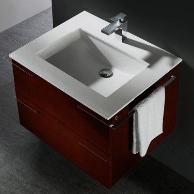 Vigo Endearing Wall Mounted 31" Bathroom Vanity Set