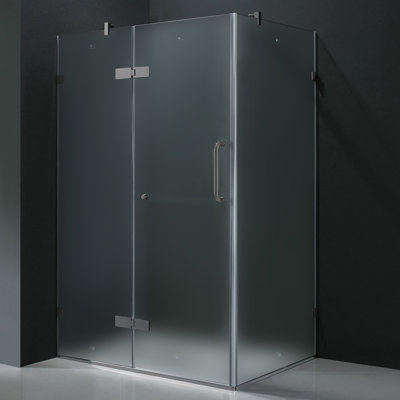 Vigo 24" Pivot Door Swing Frameless Shower Enclosure