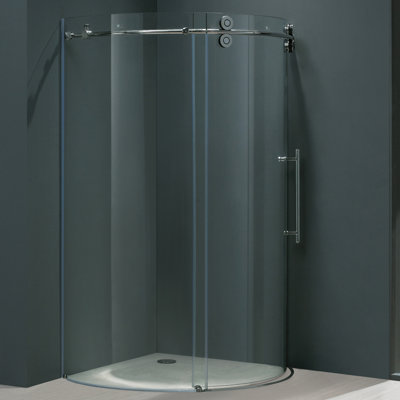 Vigo Frameless Round Neo-Angle Shower Door