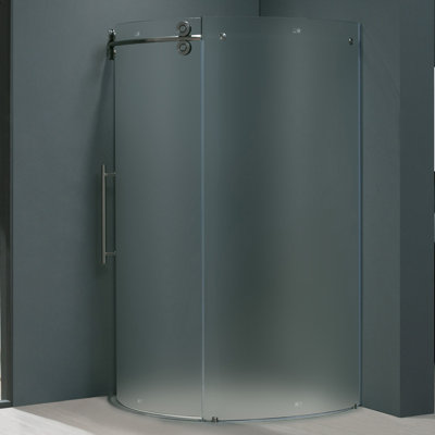Vigo Frameless Round Neo-Angle Shower Door