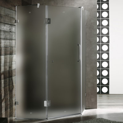 Vigo Neo-Angle Door Frameless Shower Enclosure with Handle Bar