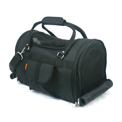 Prefer Pets Covered Pet Carrier in Black