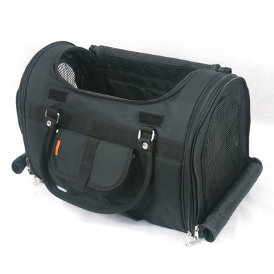 Prefer Pets Covered Pet Carrier in Black