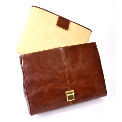 Alberto Bellucci Roma Florence Double Gusset Briefcase