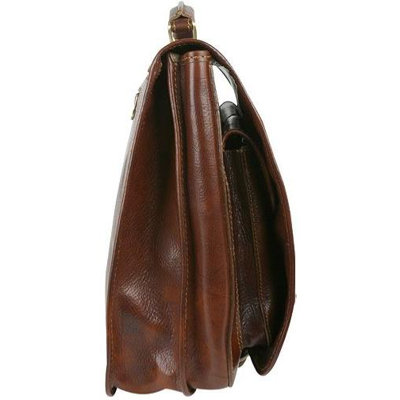 Alberto Bellucci Verona Florence Briefcase in Brown