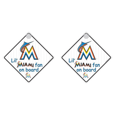 Team Pro-Mark MLB Lil Fan on Board Sign (Set of 2)
