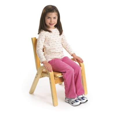 Angeles 11" Wood Classroom Stacking Chair
