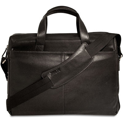 Jack Georges Soho Single Gusset Top Zip in Black