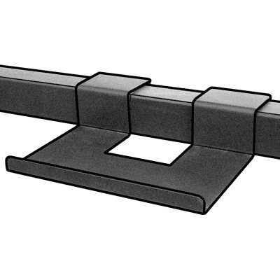 SurfaceWorks Drive 36" x 60" Rectangular Flip Top Table