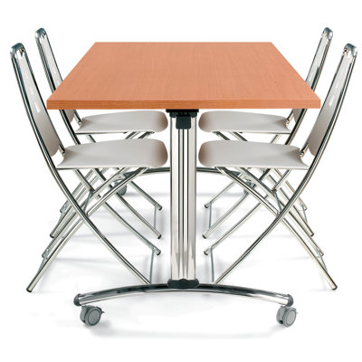 SurfaceWorks Drive 36" x 72" Rectangular Flip Top Table