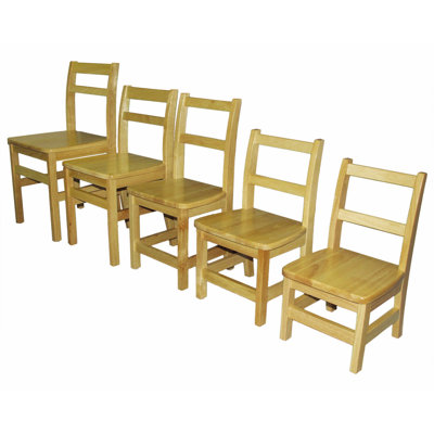 ECR4kids 18" Hardwood Classroom Ladderback Chair