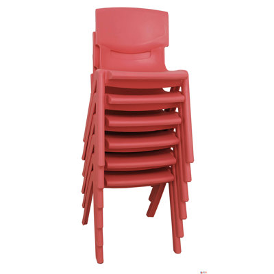 ECR4kids 15" Polypropylene Classroom Stackable Chair
