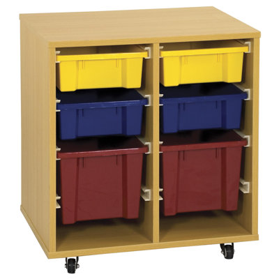 ECR4kids Storage Trolley with 6 Trays