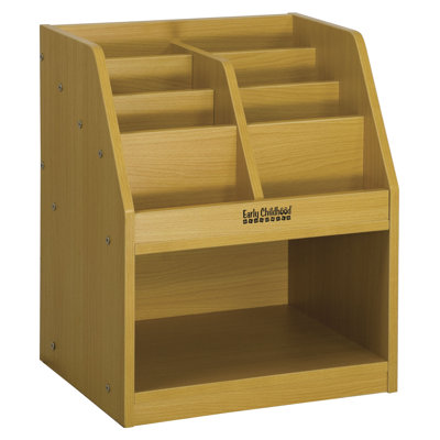 ECR4kids One Sided Book Storage with Reading Sectional