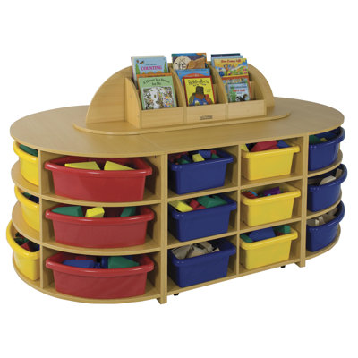ECR4kids Five Piece Low Storage Island