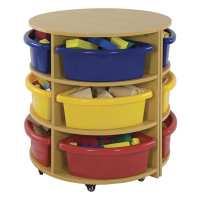ECR4kids Two Piece Round High Storage Center