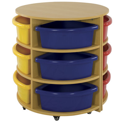 ECR4kids Two Piece Round High Storage Center