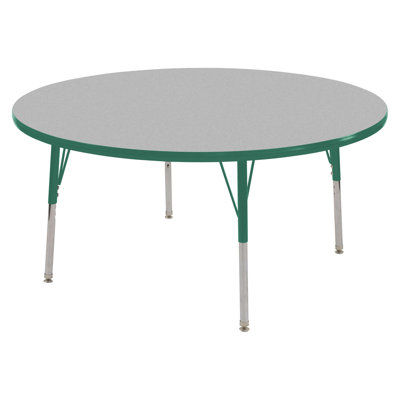 ECR4kids 48" Round Adjustable Activity Table in Gray