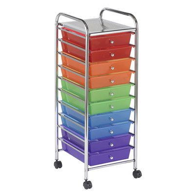 ECR4kids 10-Drawer Mobile Organizer