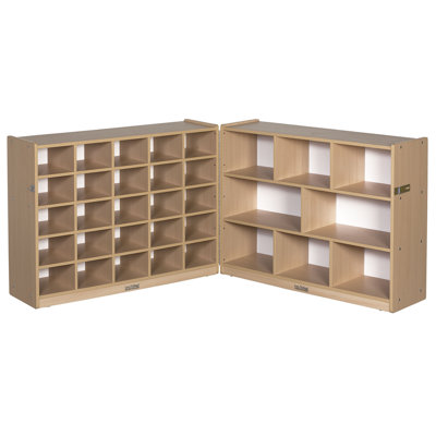 ECR4kids 36" Fold & Lock Storage Cabinet with 25 Tray