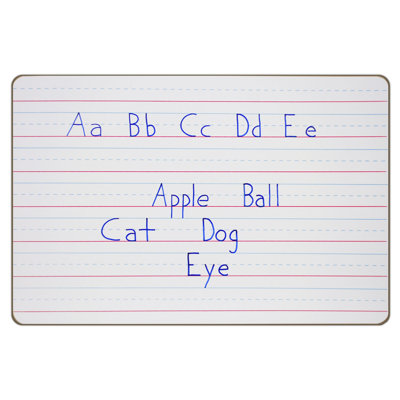 ECR4kids Dry-Erase Pupil Board - 12"x18" Ruled (10 Pack)