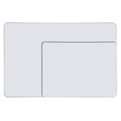 ECR4kids Dry-Erase Pupil Board - 9"x12" Unruled (10 Pack)