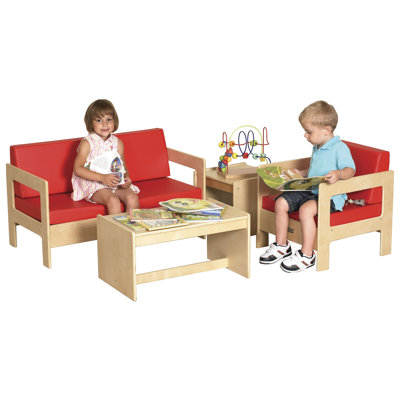 ECR4kids Kids 3 Piece Table and Chair Set