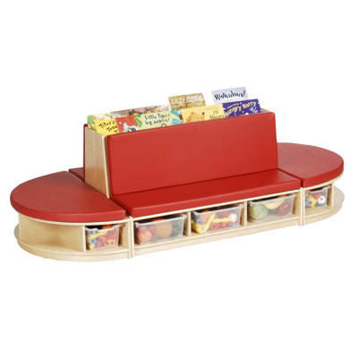 ECR4kids 4-Piece Birch Reading Sectional