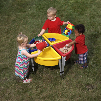 ECR4kids 4 Station Sand & Water Center w/ Lids - Round