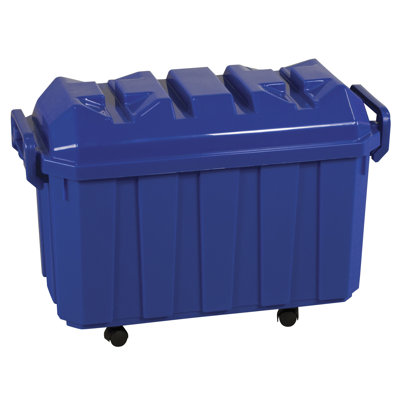 ECR4kids 4 Pack of 18 Gallon Stor-N-Roll Toy Trunks with Casters