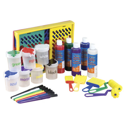 ECR4kids 27 Piece Paint Set in Large Storage Crate