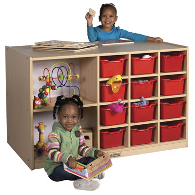 ECR4kids Double-Sided 12 Tray Cabinet without Bins