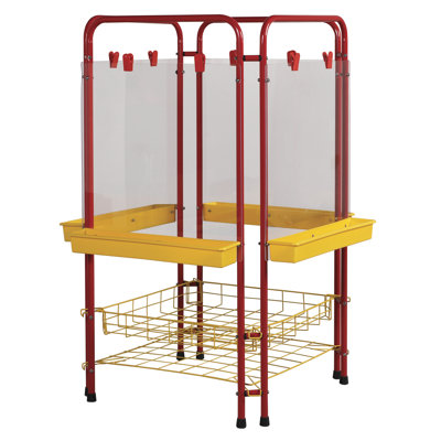 ECR4kids 4-Station Art Easel Center with Drying Rack