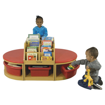 ECR4kids Four Piece Reading Sectional Set