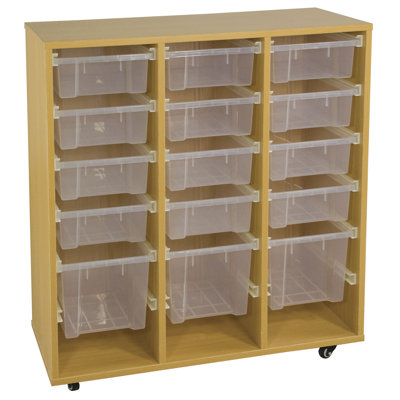 ECR4kids Storage Trolley with 15 Trays