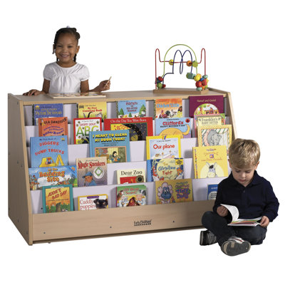 ECR4kids Mobile Book Display with  Storage Unit