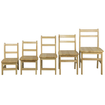 ECR4kids 16" Hardwood Classroom Ladderback Chair