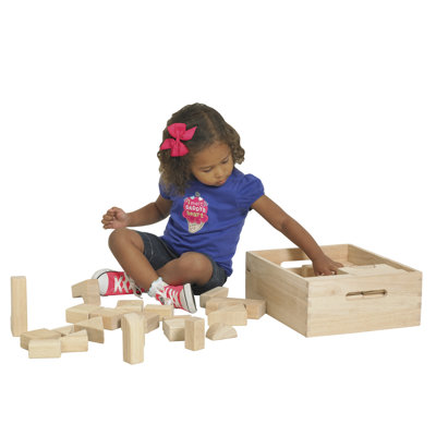 ECR4kids Hardwood Building Blocks 64 pcs