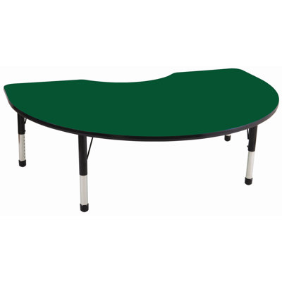 ECR4kids 48'' x 72" Kidney Adjustable Activity Table