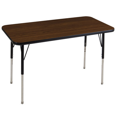 ECR4kids 24" x 48" Rectangular Adjustable Activity Table