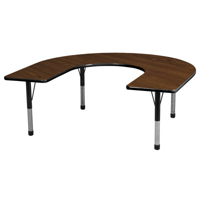 ECR4kids 60" x 66" Horseshoe Adjustable Activity Table