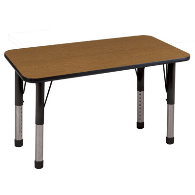 ECR4kids 24" x 48" Rectangular Adjustable Activity Table