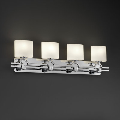 Justice Design Group Fusion Argyle 4 Light Bath Vanity Light