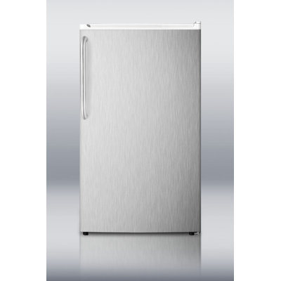 Summit Appliance Refrigerator Freezer with Crisper Cover Glass Type