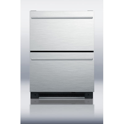 Summit Appliance Two Drawer All-Refrigerator for Built-in Use Auto Defrost