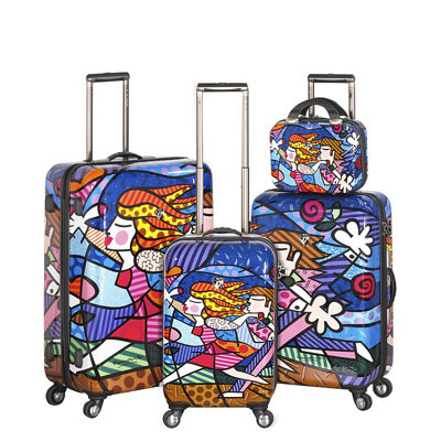 Britto Collection By Heys USA 4 Piece Spinner Luggage Set